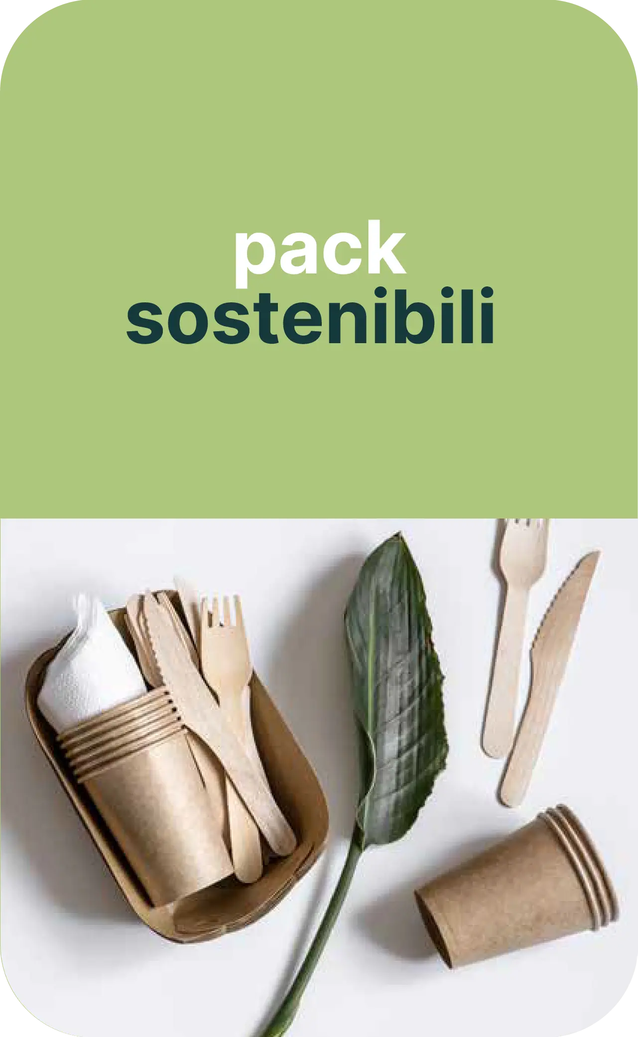 Un punto di forza di Gleater: i pack sostenibili